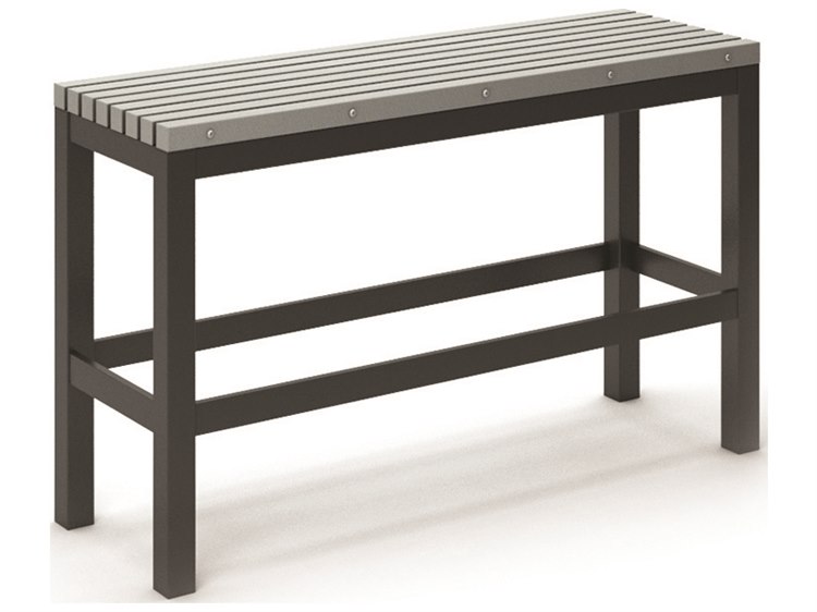 Homecrest Eden Aluminum 48''W x 15.5''D Slat Bar Bench