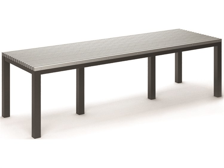 Homecrest Eden Aluminum 110''W x 35''D Rectangular Dining Table