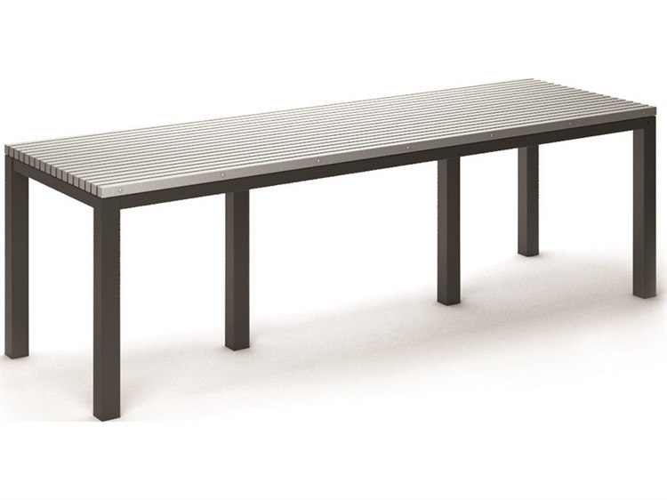 Homecrest Eden Aluminum 110''W x 35''D Rectangular Counter Table