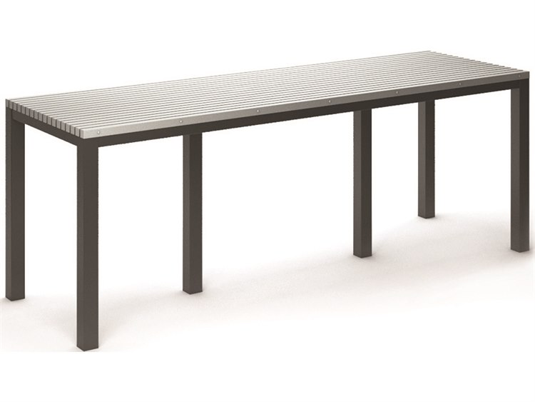 Homecrest Eden Aluminum Rectangular Outdoor Patio Bar Table