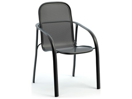 Homecrest Florida Mesh Aluminum Stackable Dining Arm Chair