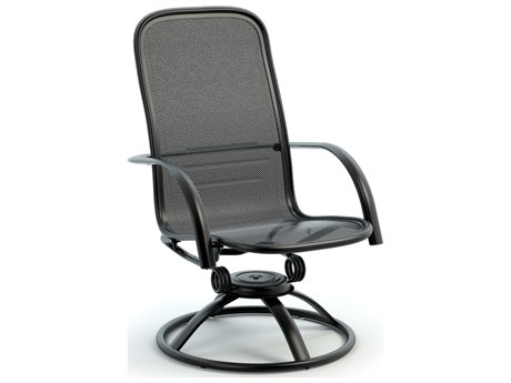 Homecrest Florida Mesh Aluminum High Back Arm Swivel Rocker Dining Chair Replacement Cushions