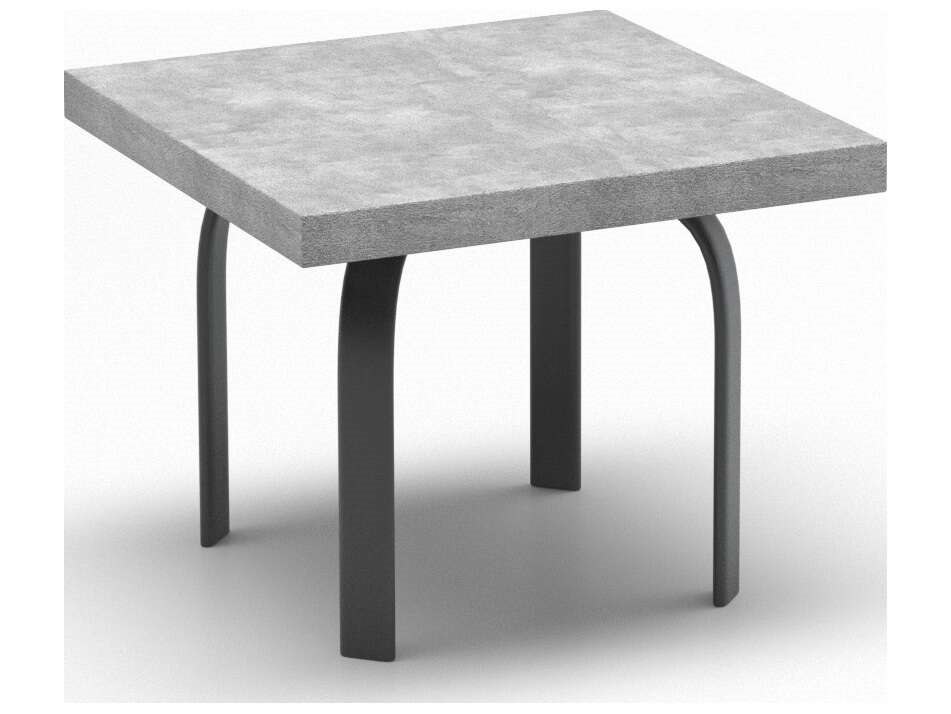 Homecrest Concrete Natural Series 24" Square Side Table in Universal Base