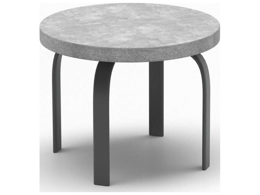 Homecrest Concrete Natural Series 24" Square End Table in Universal Base