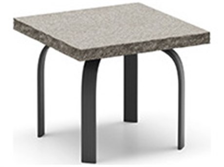 Homecrest Shadow Rock Natural Series Aluminum 24" Square End Table