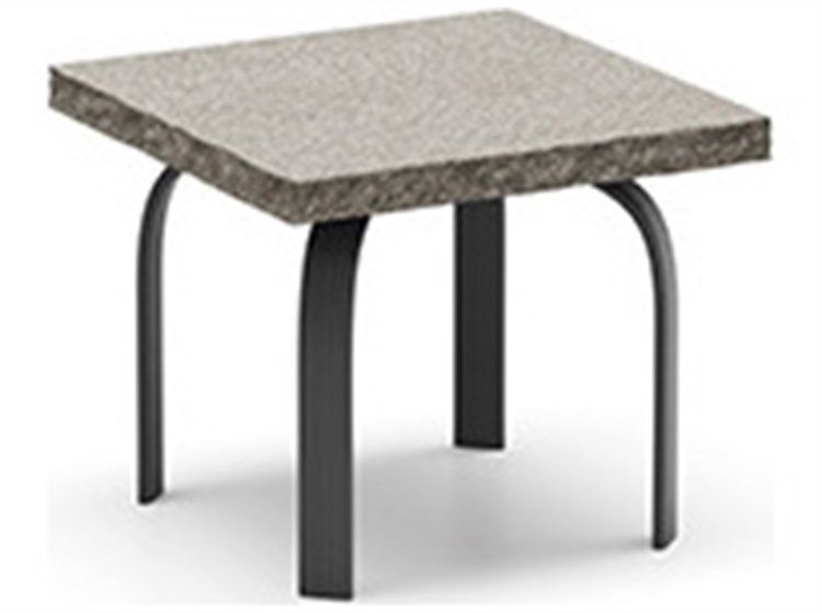 Homecrest Shadow Rock Natural Series Aluminum 24" Square End Table