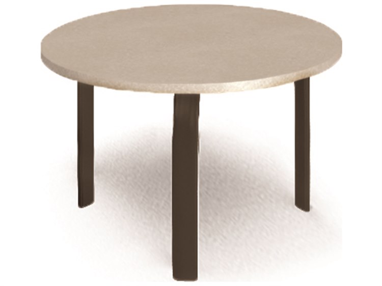 Homecrest Shadow Rock Aluminum 24'' Round End Table