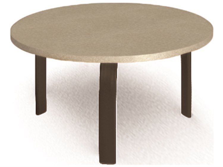 Homecrest Stonegate Aluminum 24'' Round End Table