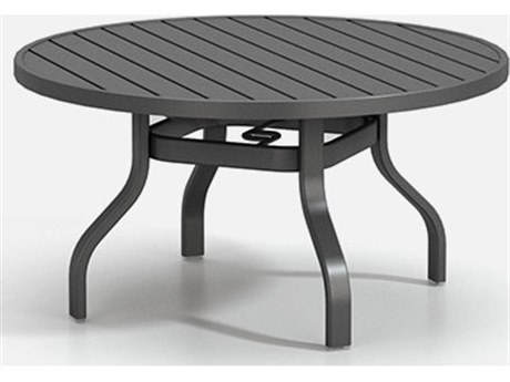 Homecrest Latitude Aluminum 42'' Wide Round Universal Base Chat Table
