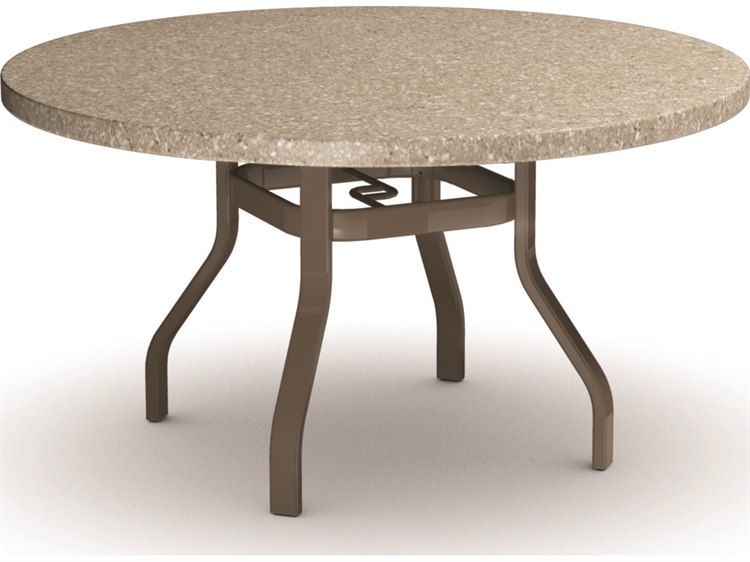 Homecrest Stonegate Aluminum 42'' Round Dining Table