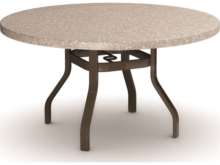 Homecrest Shadow Rock Aluminum 42'' Round Dining Table