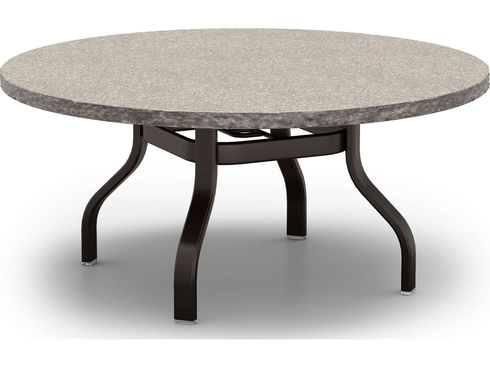 Homecrest Shadow Rock Natural Series 48" Round Chat Table in Universal Base