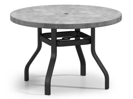 Homecrest Concrete Aluminum 48'' Round Dining Table