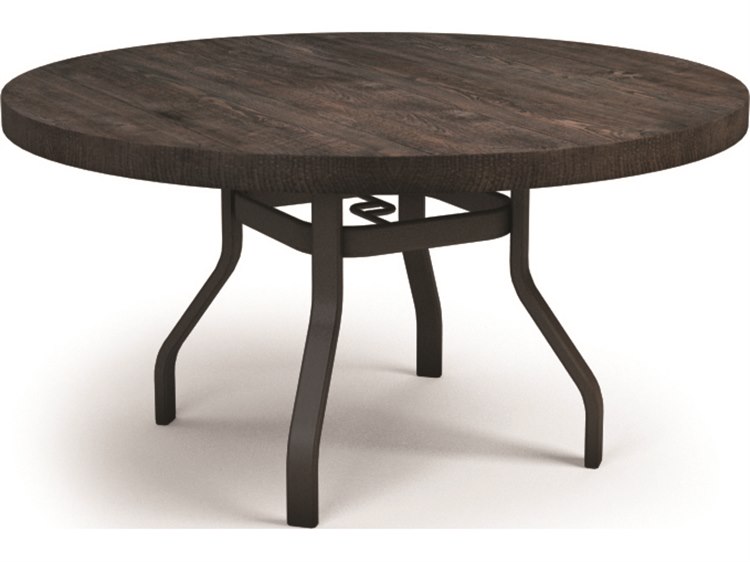 Homecrest Timber Aluminum 54'' Round Dining Table