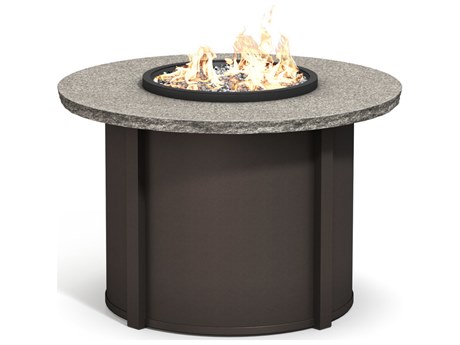 Homecrest Shadow Rock Aluminum 42'' Round Fire Pit Table