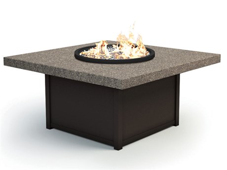 Homecrest Stonegate Aluminum 42'' Square Fire Pit Table