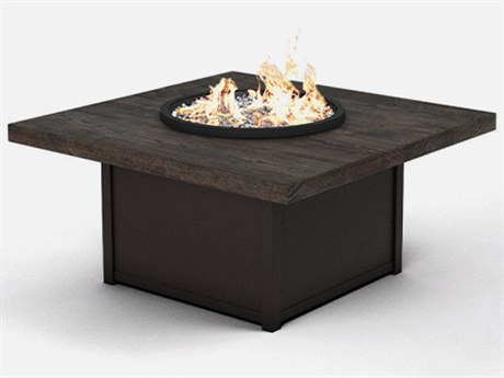 Homecrest Timber Faux Wood Aluminum 42'' Square Fire Pit Table Top