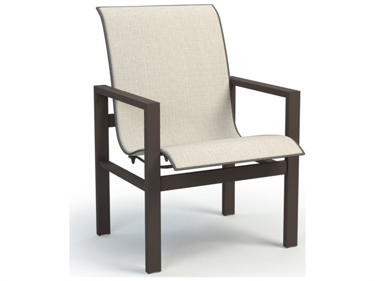 Homecrest Sutton Sling Aluminum Low Back Dining Arm Chair