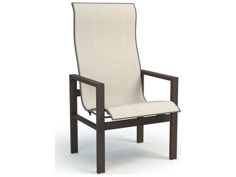 Homecrest Sutton Sling Aluminum High Back Dining Arm Chair