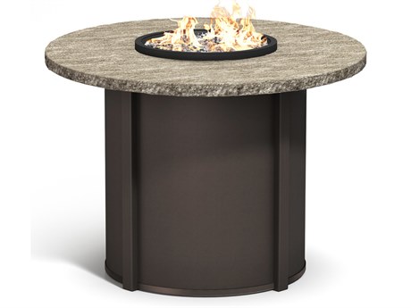 Homecrest Slate Aluminum 42'' Round Fire Pit Table