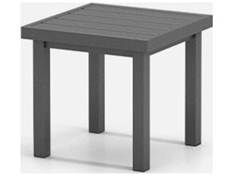 Homecrest Latitude Aluminum 17'' Wide Square Post Base End Table/Bench