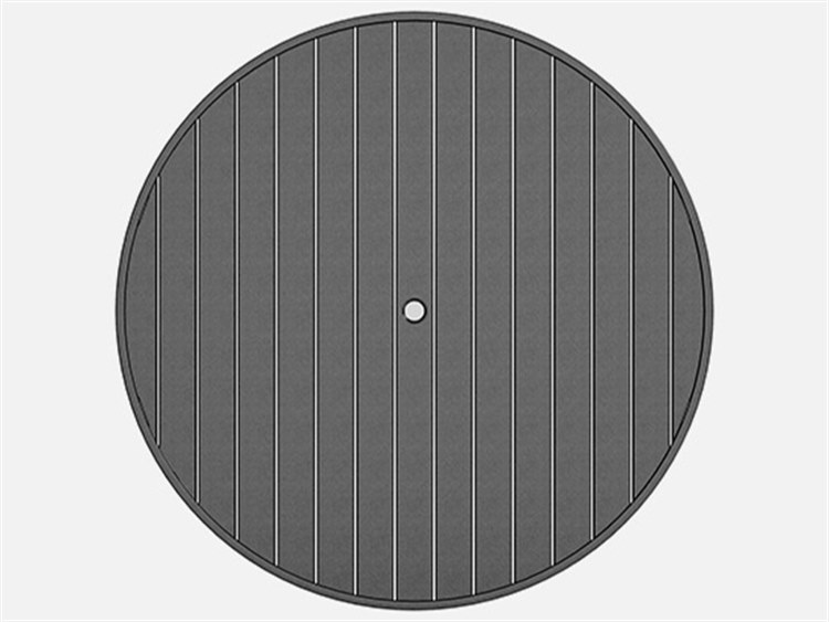Homecrest Latitude Aluminum Round Table Top with Umbrella Hole