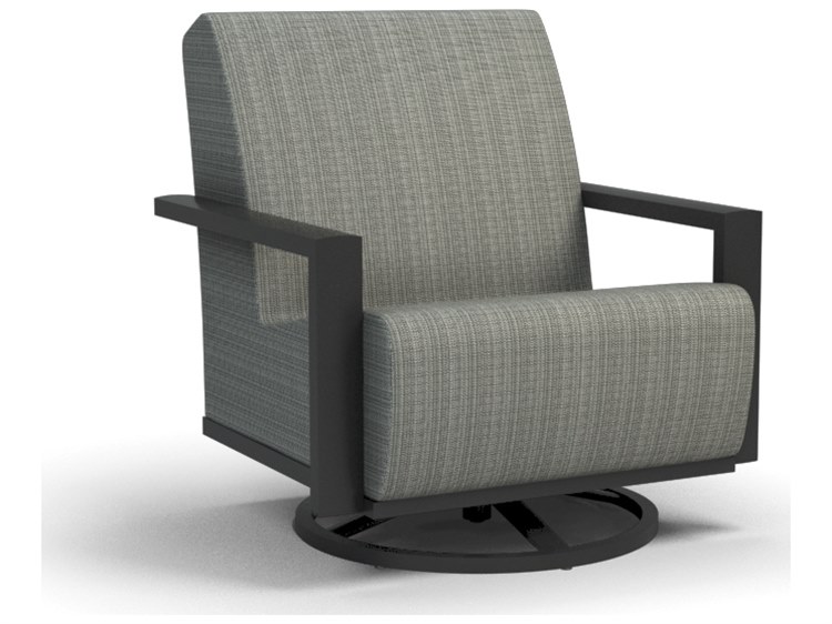 Homecrest Elements Air Sensation Sling Aluminum Swivel Rocker Lounge Chair