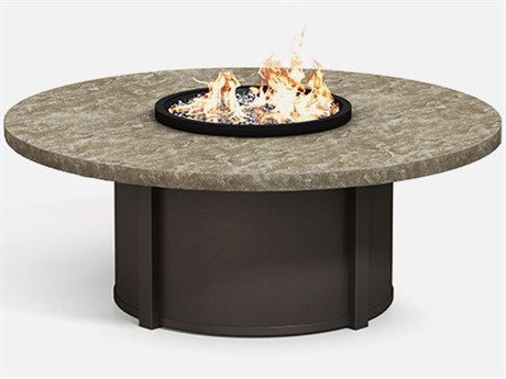 Homecrest Sandstone Aluminum 54'' Wide Round Fire Pit Table Top