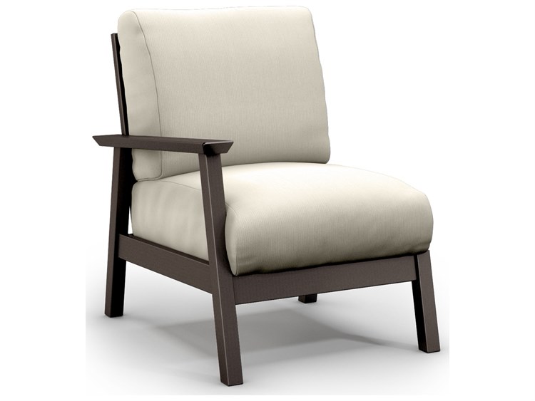 Homecrest Revive Modular Aluminum Cushion Right Arm Outdoor Patio Lounge Chair