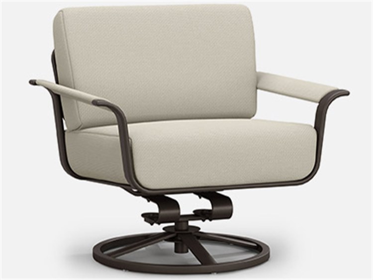 Homecrest Wren Cushion Aluminum Swivel Rocker Lounge Chair