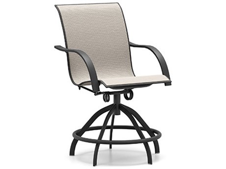 Homecrest Stella Sling Aluminum Swivel Rocker Counter Stool