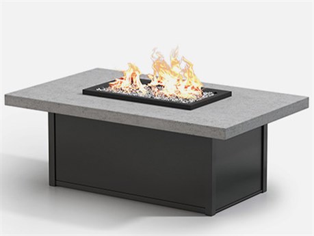 Homecrest Concrete Aluminum 52''W x 32''D Rectangular Fire Pit Table Top