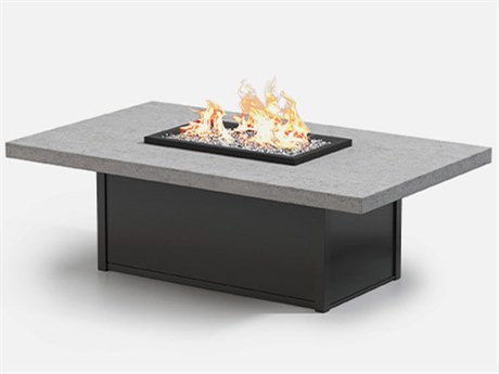 Homecrest Concrete Aluminum 60''W x 36''D Rectangular Fire Pit Table Top