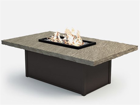 Homecrest Slate Aluminum 60''W x 36''D Rectangular Fire Pit Table Top