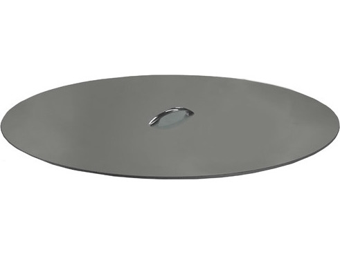 22 Wide Round Fire Bowl Cover, 24 Inch Round Metal Fire Pit Cover