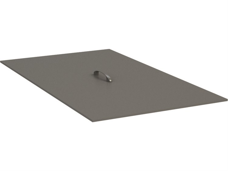 Homecrest Aluminum 26''W x 14''D Rectangular Fire Bowl Cover