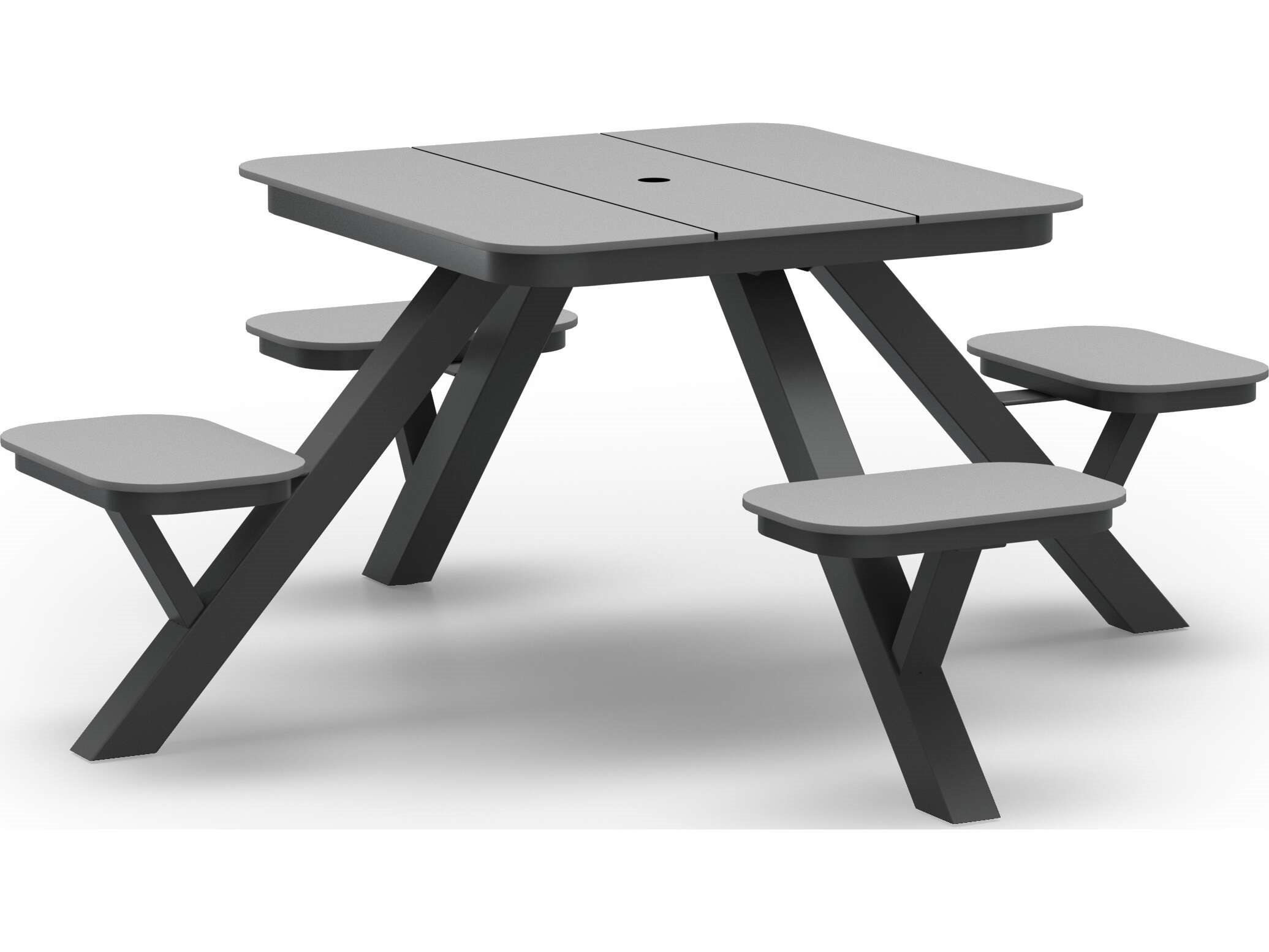 Homecrest Bridger 38" Square Picnic Table (with Hole)