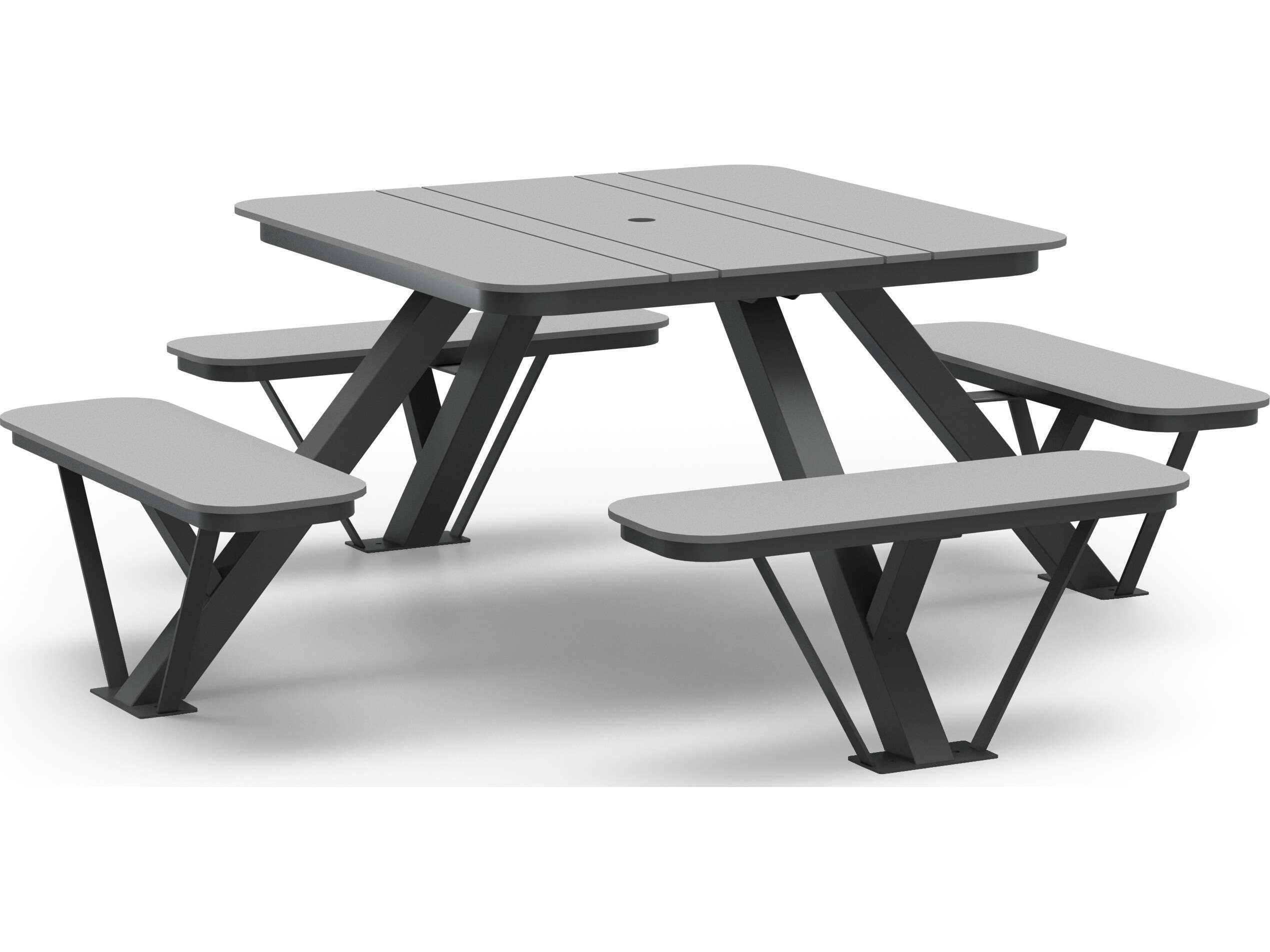 Homecrest Bridger 45.5" Square Picnic Table (with Hole)