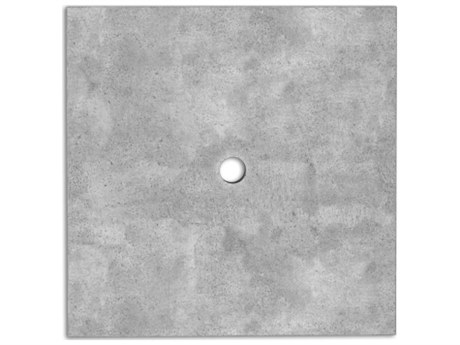 Homecrest Concrete Faux Stone 24'' Square Table Top with Umbrella Hole