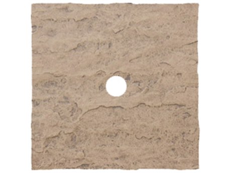 Homecrest Sandstone Faux 24'' Square Top with Umbrella Hole