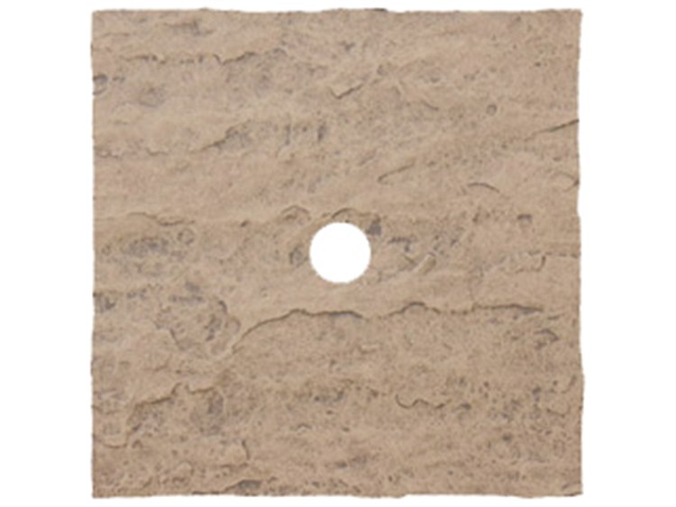 Homecrest Sandstone Faux 24'' Square Top with Umbrella Hole