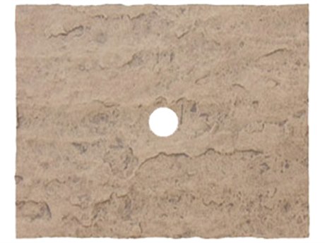 Homecrest Sandstone Faux 30''W x 24''D Rectangular Top with Umbrella Hole