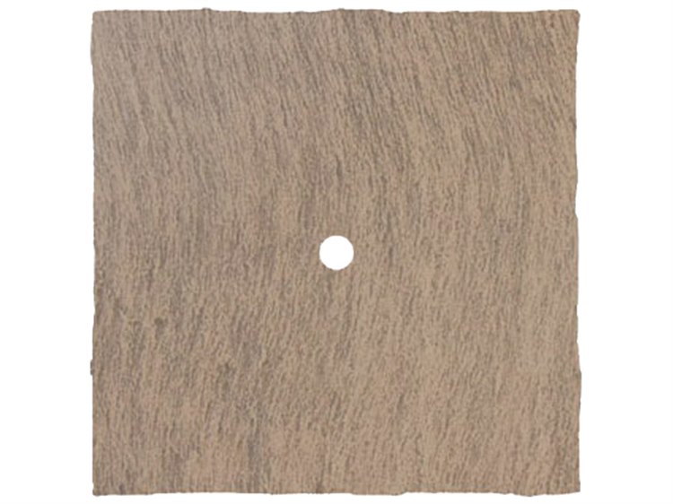 Homecrest Slate Square Table Top Table with Umbrella Hole