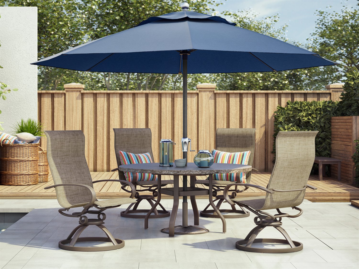 Homecrest Harbor Sling Dining Set