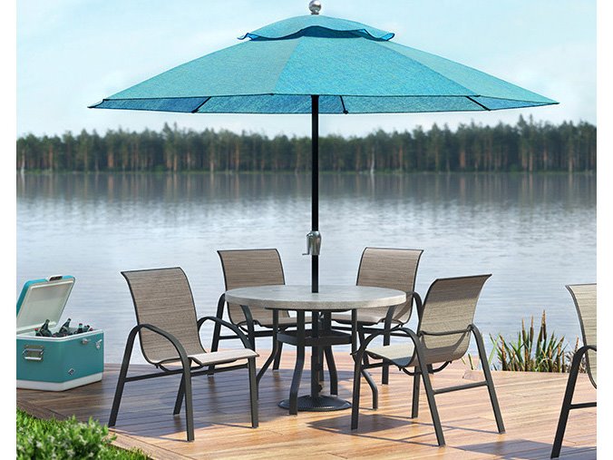 Homecrest Stella Sling Dining Set