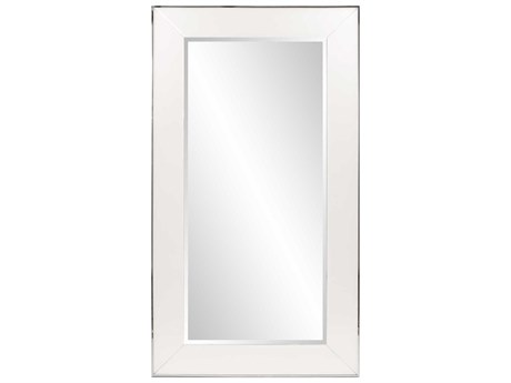 Howard Elliott Devon White Rectangular Floor Mirror