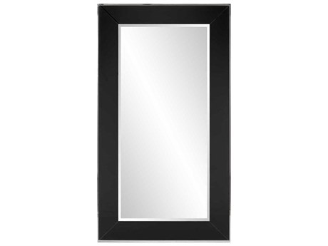 Howard Elliott Devon Black Rectangular Wall Mirror