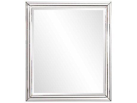 Howard Elliott Omni Silver Rectangular Wall Mirror