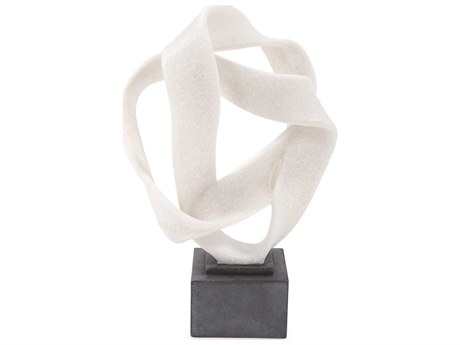 Howard Elliott Off White Charcoal Eternal Run Sculpture