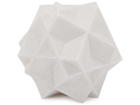 Howard Elliott White Geometric Star Sculpture